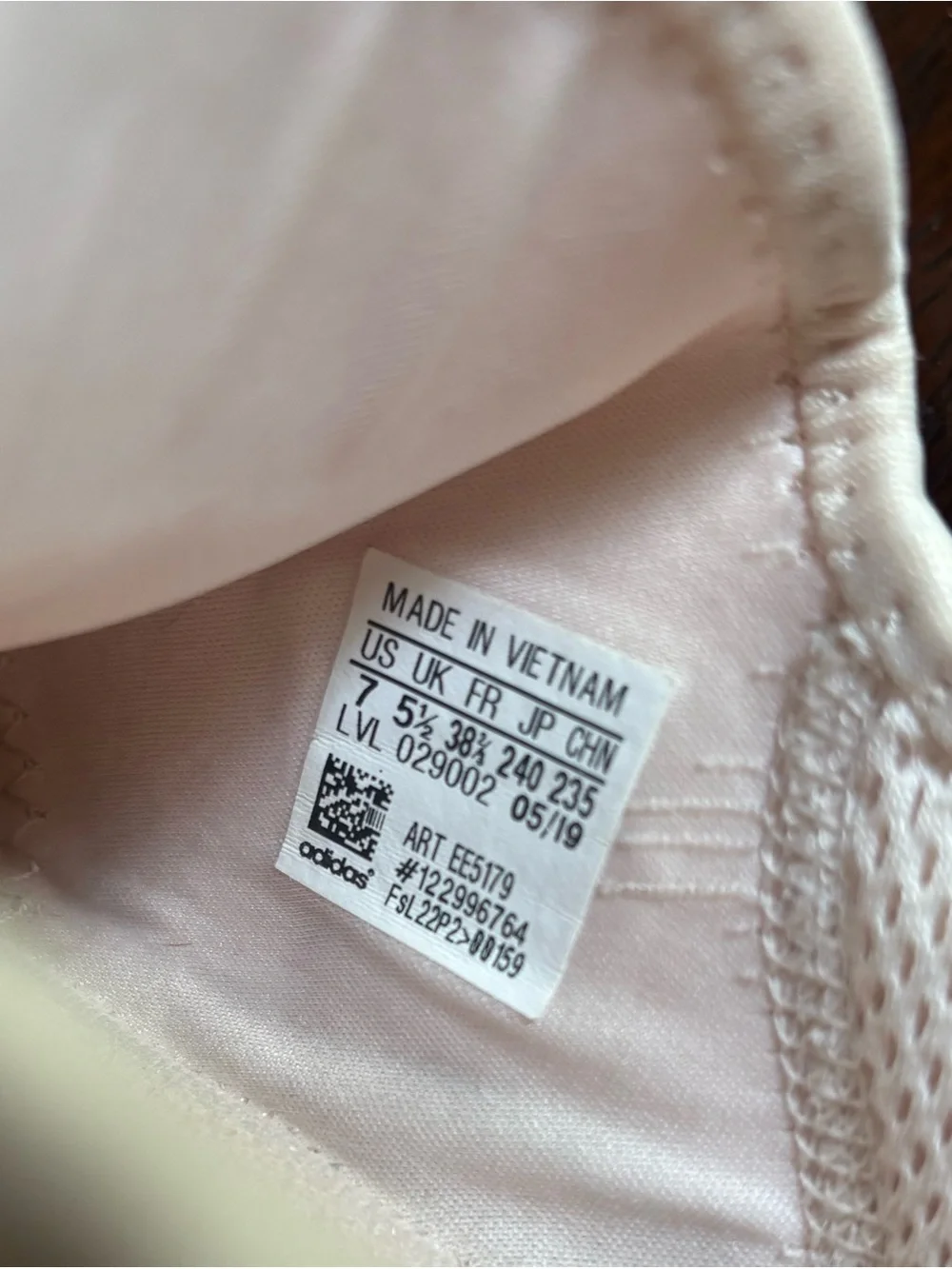Adidas Pale Pink Sneakers